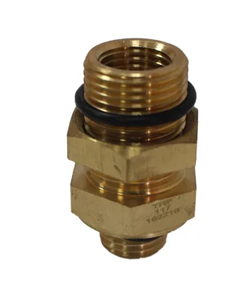 Соединитель прямой M12x1.5-M22x1.5-F16x1.5 TRF латунь (в уп. 10шт)
